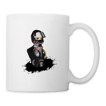 Motorrad Biker Bike Motorradfahrer Frau Geschenk - Tasse - Weiß - Rechts