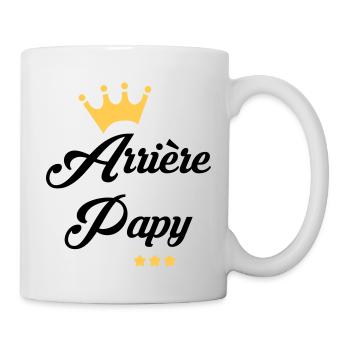 Papy Papi Grand-Père Retraite famille - Mug blanc - blanc - Droite