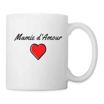 Mamie d'Amour - Mug blanc - blanc - Droite