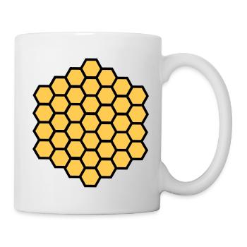 Wabe - Tasse - Weiß - Rechts