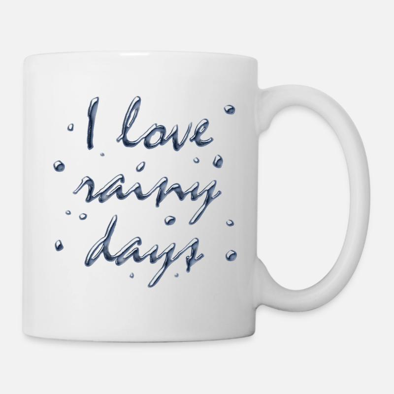 J’aime les jours de pluie - Mug blanc - blanc