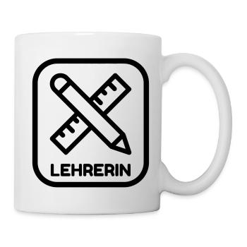 School Teacher Schule Lehrerin Ecole Prof Lehrer - Mug - white - Right