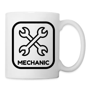 Mechanic Mechanik Mécanique Mécanicien Garage - Mug - white - Right
