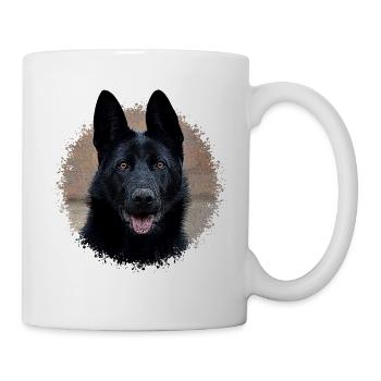 Black german shepherd - Mug - white - Right