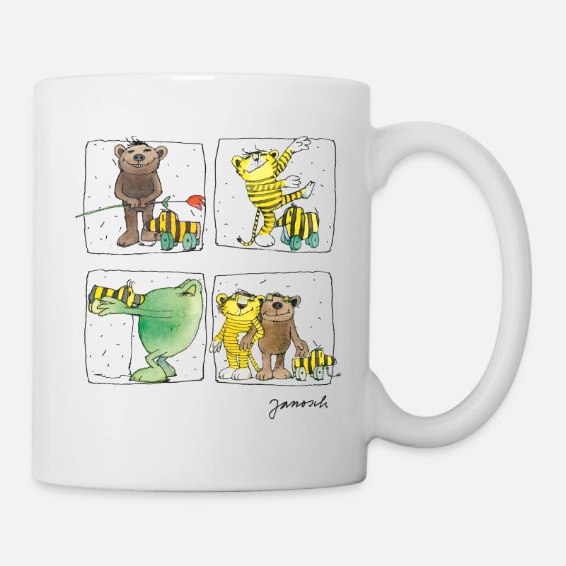 Janosch Tiger Und Freunde Das Leben Ist Schön - Tasse - Weiß