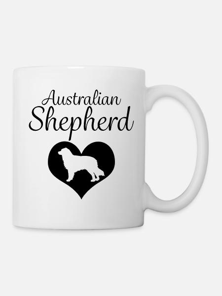 Australian Shepherd Aussie Hütehund Geschenk - Tasse - Weiß