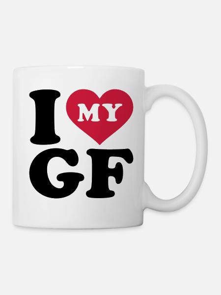 J'aime ma copine - Mug blanc - blanc