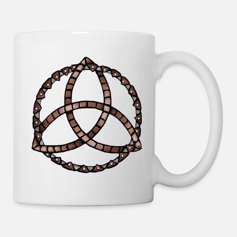 Keltische Knoten - Tasse - Weiß