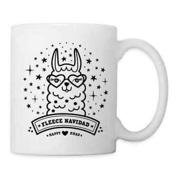 Noël de lama - Mug blanc - blanc - Droite