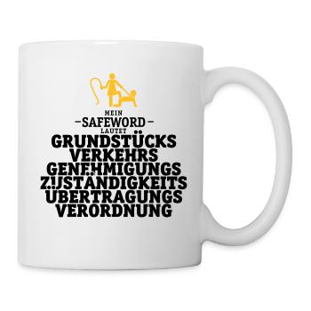 Mein Safeword lautet - Tasse - Weiß - Rechts