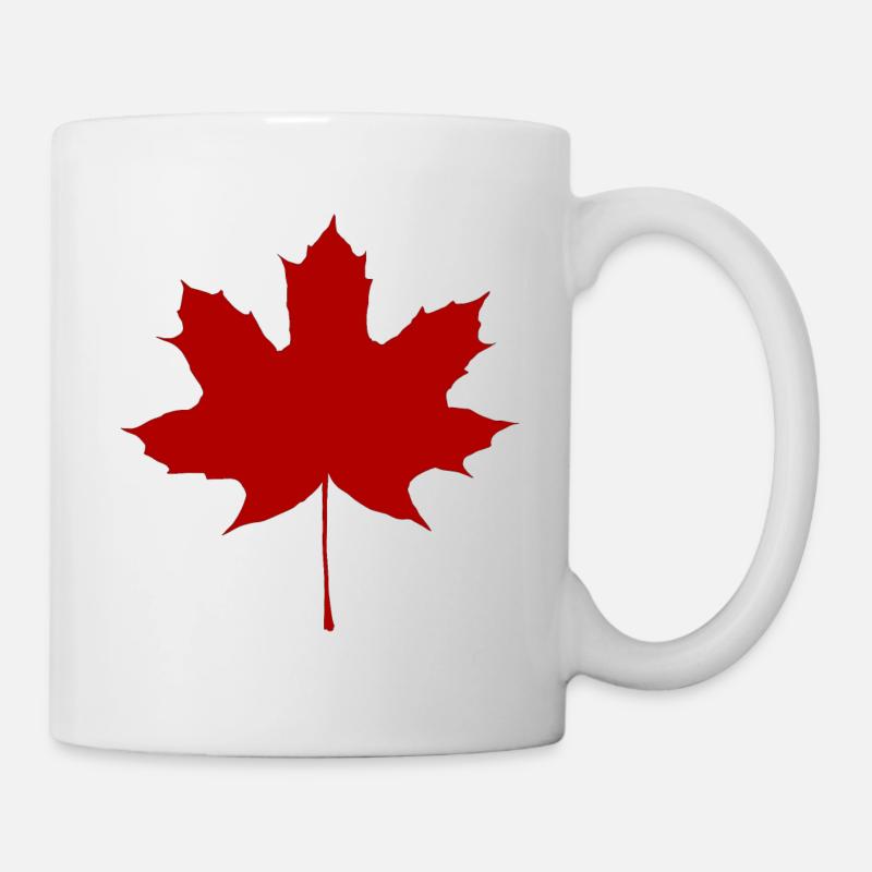 Ahornblatt - Tasse - Weiß