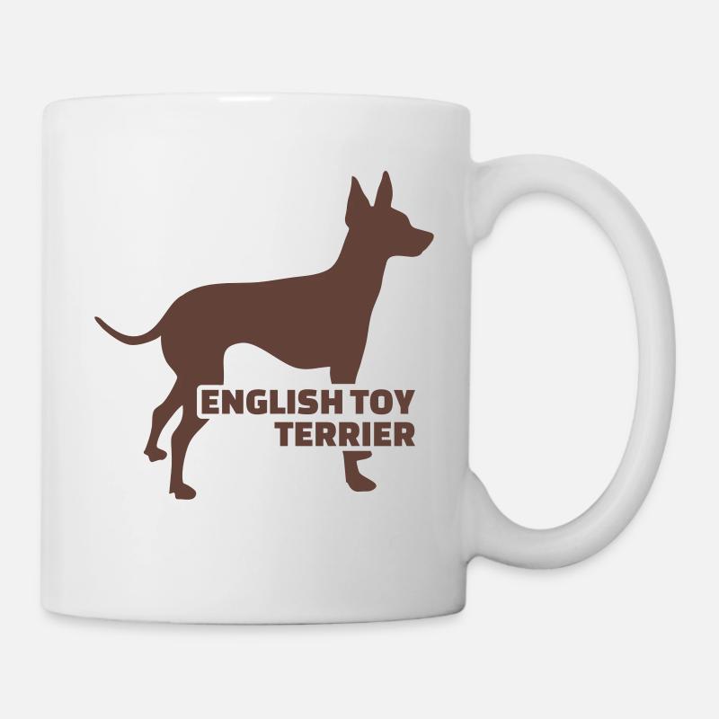 English Toy Terrier - Mug blanc - blanc