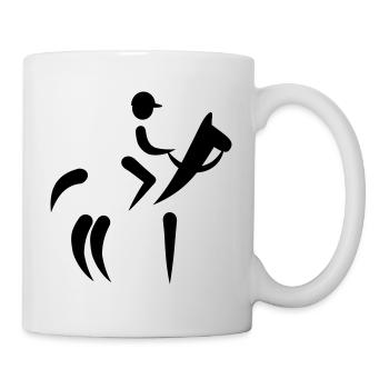 horse riding - Mug - white - Right