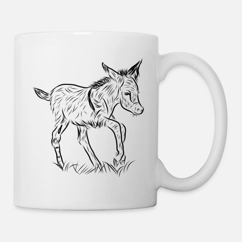 Âne - Mug blanc - blanc
