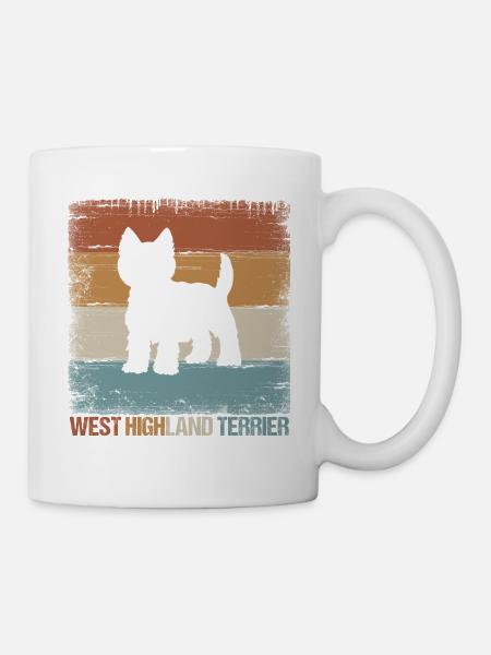 Westie West Highland Terrier dog gift - Mug - white