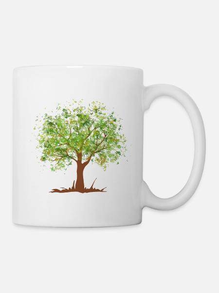 Summer green tree - Mug - white
