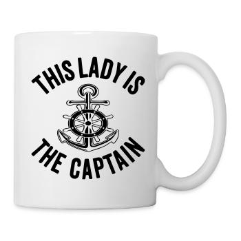 This Lady is the Captain - Tasse - Weiß - Rechts
