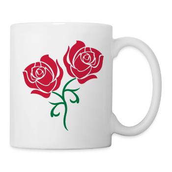 roses - Tasse - Weiß - Rechts