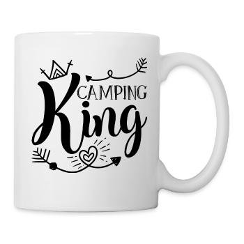 Cadeau chemise Camping King - Mug blanc - blanc - Droite