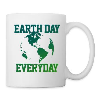 Jour de la terre bio t-shirt femmes cadeau de protection de l'environnement - Mug blanc - blanc - Droite
