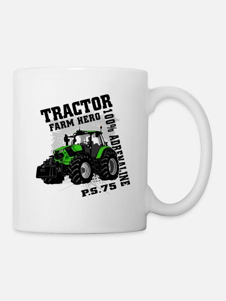 Traktor - Schlepper - Landwirt - Bauer - Tasse - Weiß