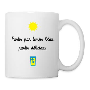 Pastis par temps bleu, pastis délicieux - Camping - Mug blanc - blanc - Droite