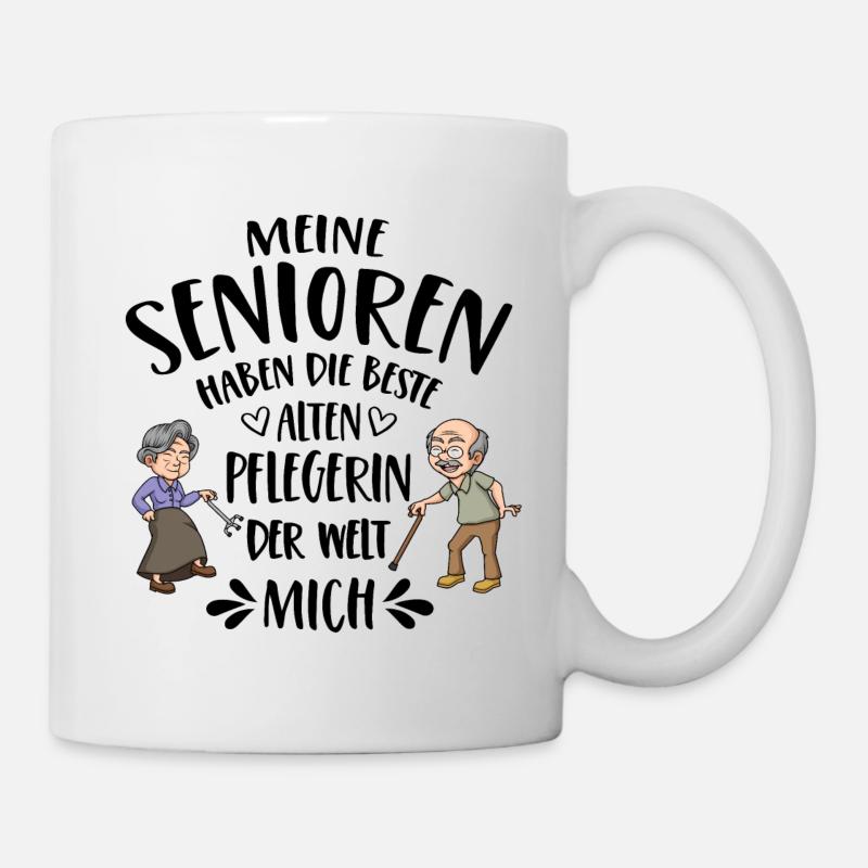 Beste Altenpflegerin der Welt - Tasse - Weiß