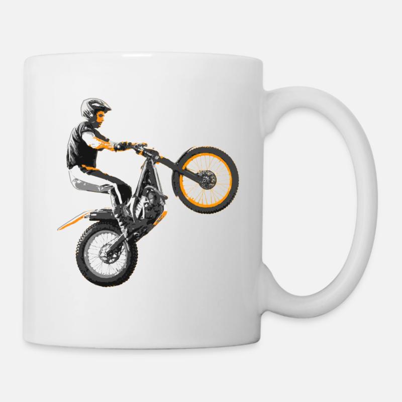 Trial moto - Trial moto - Mug blanc - blanc