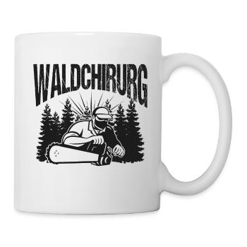 Holzfäller Spruch Waldarbeiter Geschenk - Tasse - Weiß - Rechts