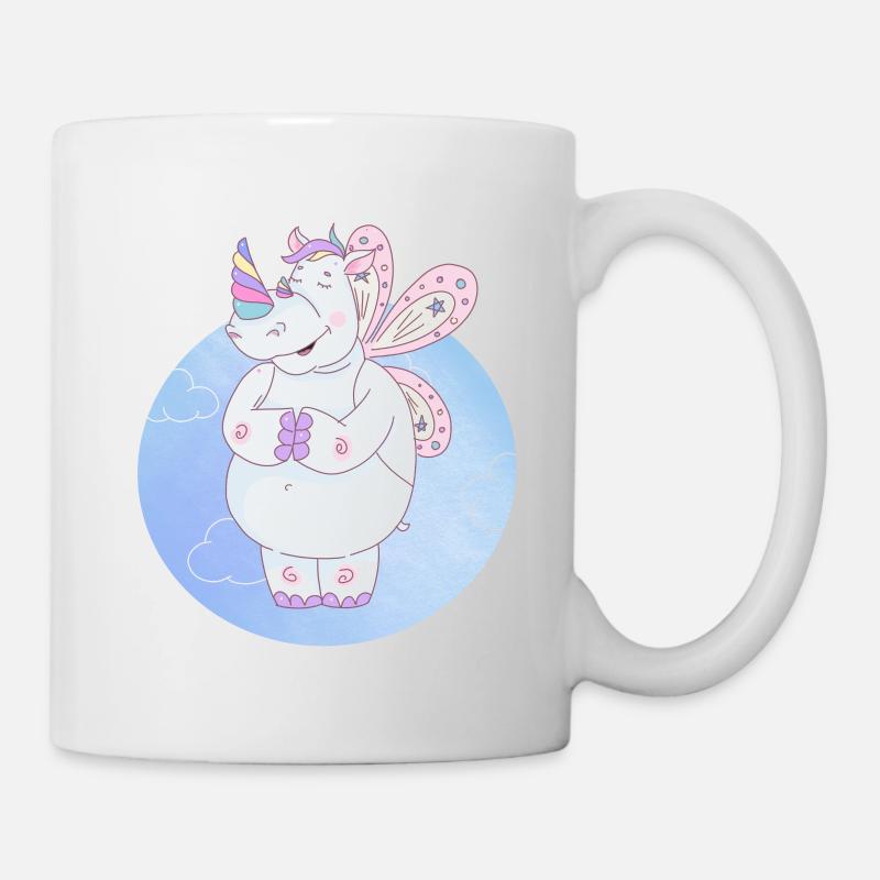 Licorne rhinocéros - Mug blanc - blanc