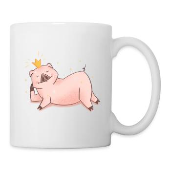 Princesse Cochon - Mug blanc - blanc - Droite