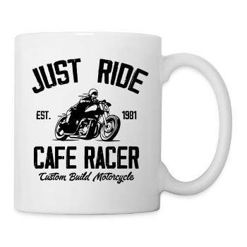Constructeur de moto Cafe Racer T-shirt - Mug blanc - blanc - Droite