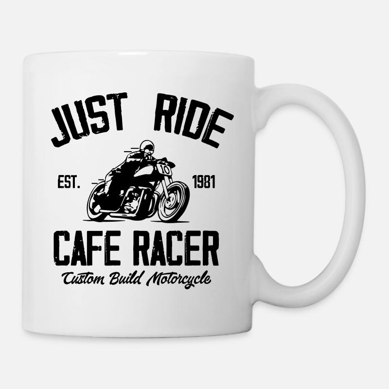 Constructeur de moto Cafe Racer T-shirt - Mug blanc - blanc