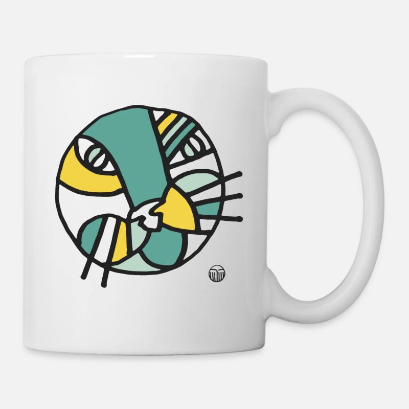 CIRCLE CAT - Tasse - Weiß