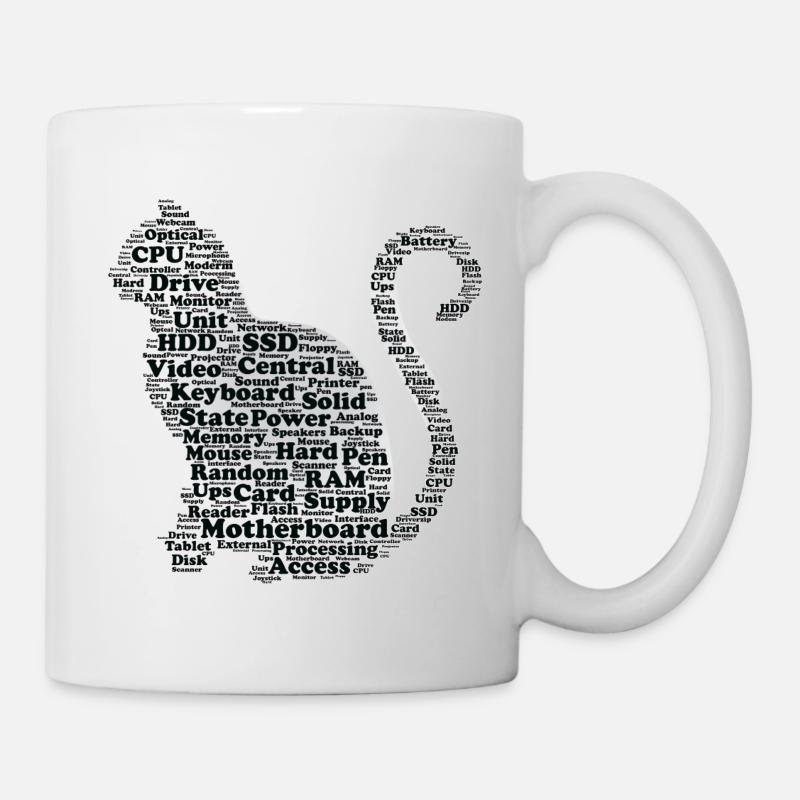 Hardware Cat - Tasse - Weiß