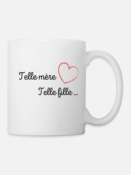 Telle mère telle fille - Mug blanc - blanc