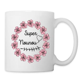 Collection Super Nounou - Mug blanc - blanc - Droite