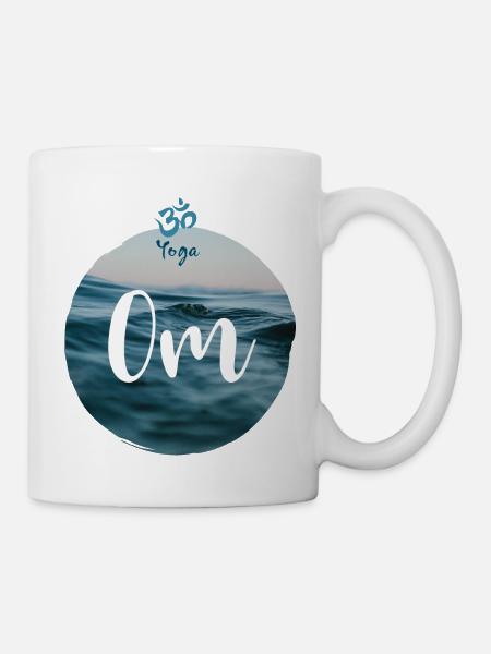 Yoga om - Mug - white