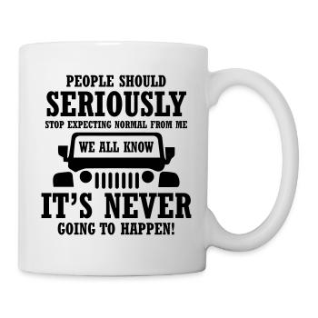 jJeep Sérieusement - Mug blanc - blanc - Droite