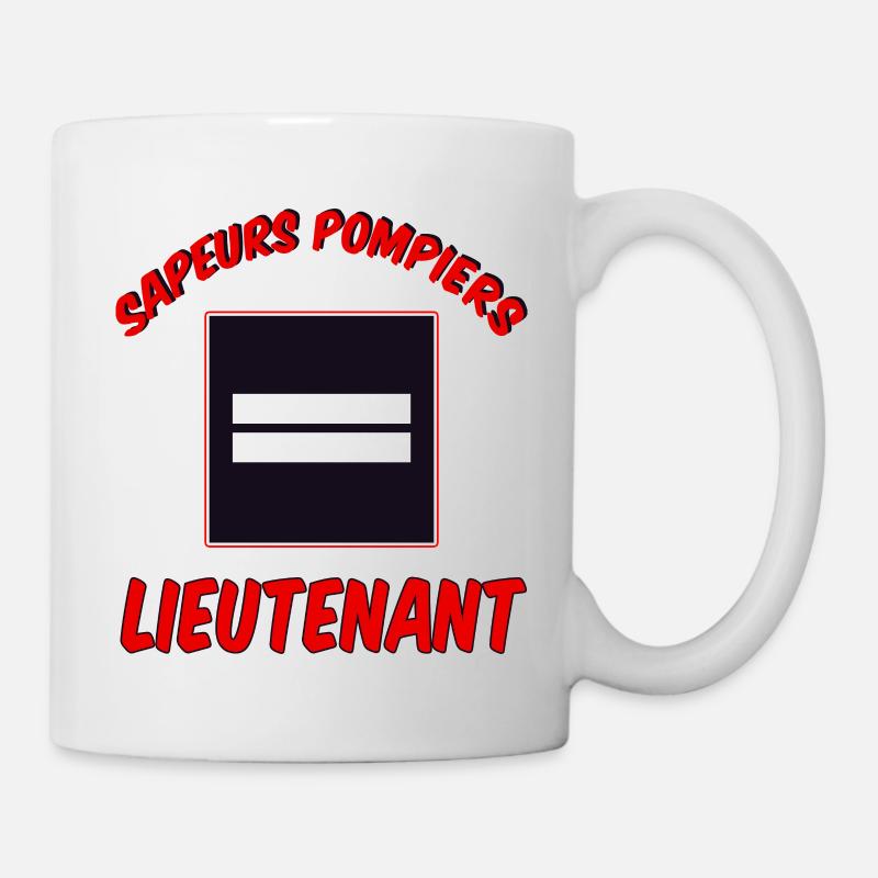 Lieutenant pompier - Mug blanc - blanc