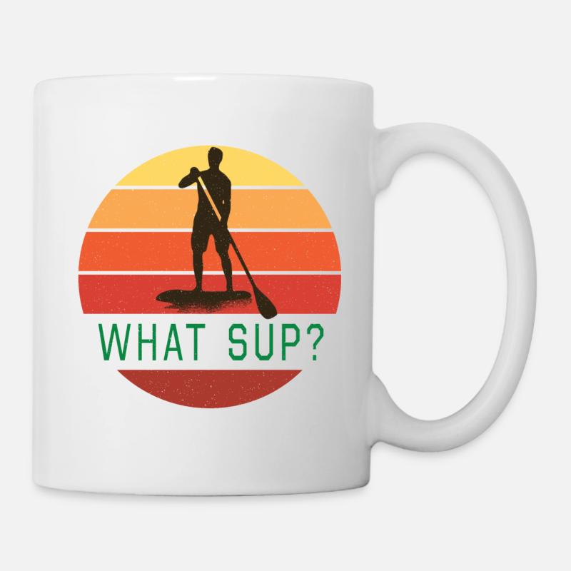 Stand Up Paddling Sup Retro - Mug - white