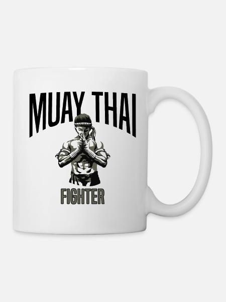MUAY THAI - Mug blanc - blanc