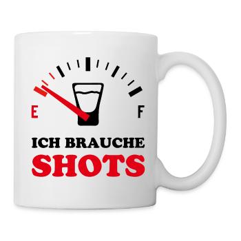 LUSTIG SAUFEN MALLE MALLORCA PARTY - Tasse - Weiß - Rechts