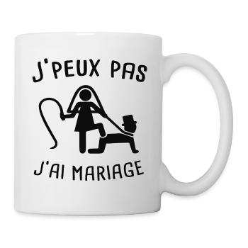 Anniversaire de mariage / Marié / Futur Marié - Mug blanc - blanc - Droite