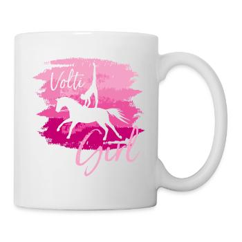 `` Volti Girl voltige équestre '' par TinaShirts - Mug blanc - blanc - Droite