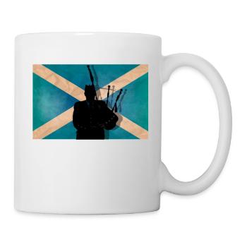 Scottish piper - Mug - white - Right