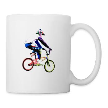 bmx - Tasse - Weiß - Rechts