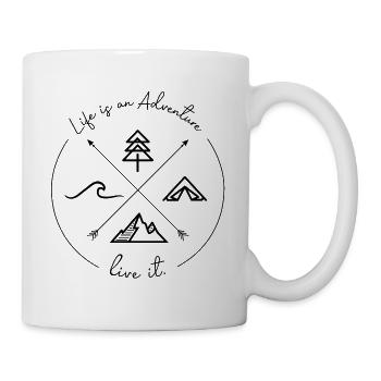 Life is an Adventure - Mug blanc - blanc - Droite