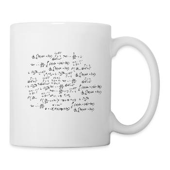 Mathematische Meilensteine - Tasse - Weiß - Rechts