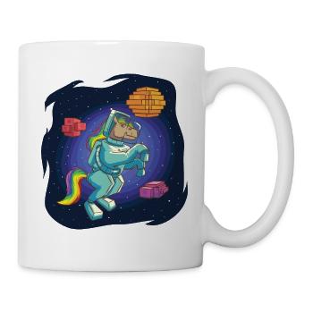Astronaut Horse in Voxel Land - Mug - white - Right